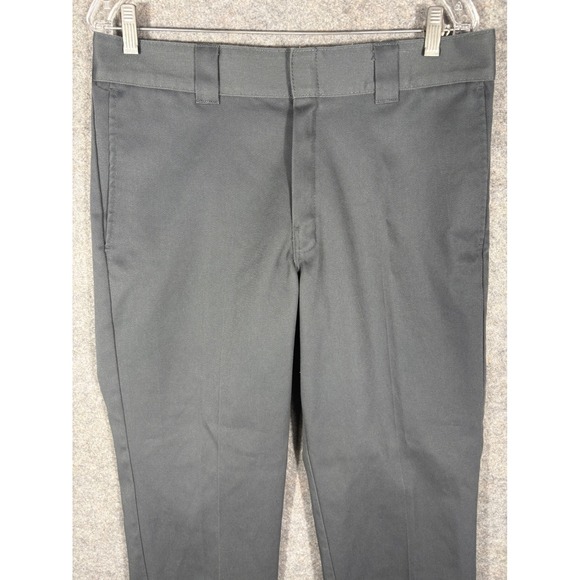 Dickies 874‎ FLEX Original Fit Work Pants Men's 34x26 Gray Flat Front - Picture 2 of 9